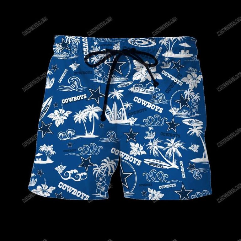 NFL Dallas Cowboys Island Hawaiian Shirt Short 1