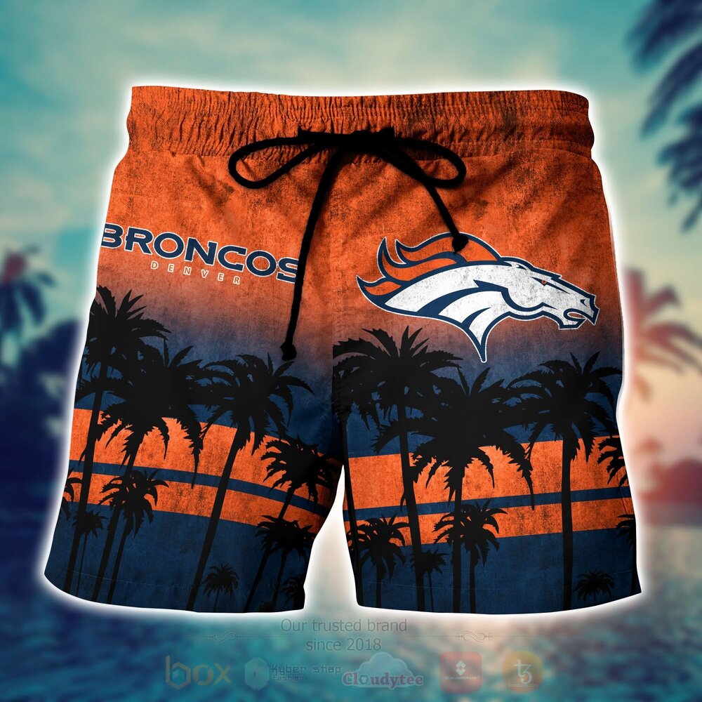 NFL Denver Broncos Hawaiian Shirt Short 1 2 3 4