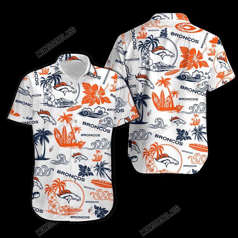 NFL Denver Broncos Island Hawaiian Shirt Short