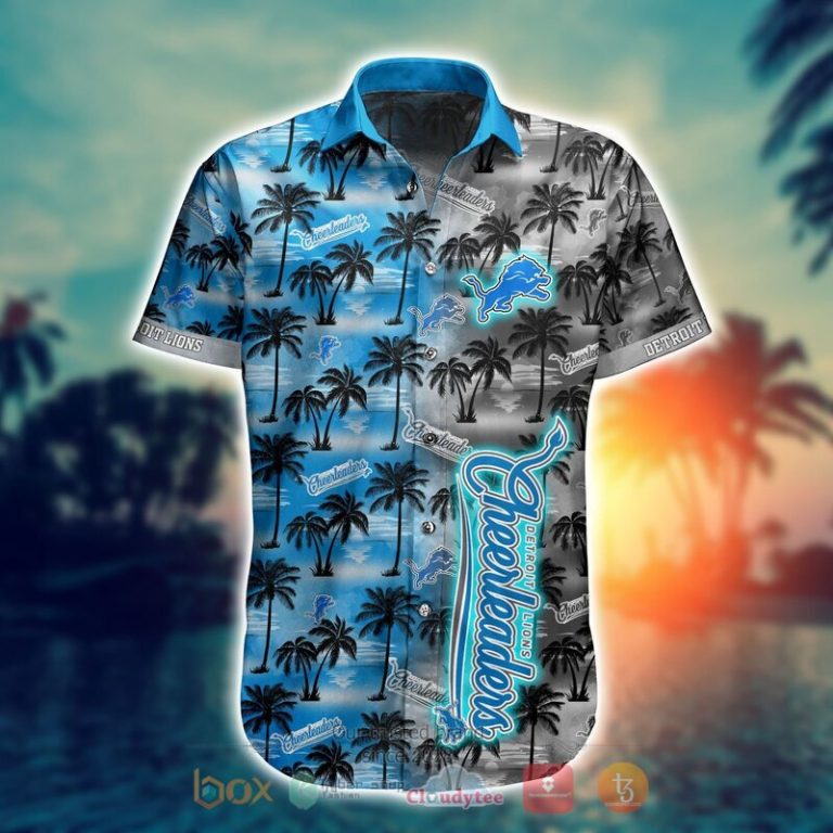 NFL Detroit Lions Coconut Hawaiian shirt Short 1