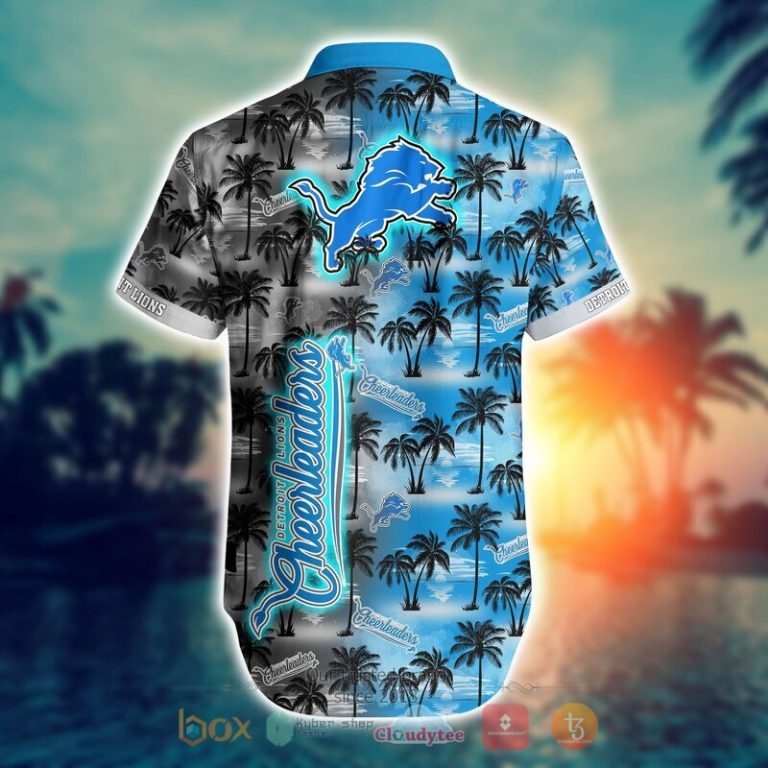 NFL Detroit Lions Coconut Hawaiian shirt Short 1 2