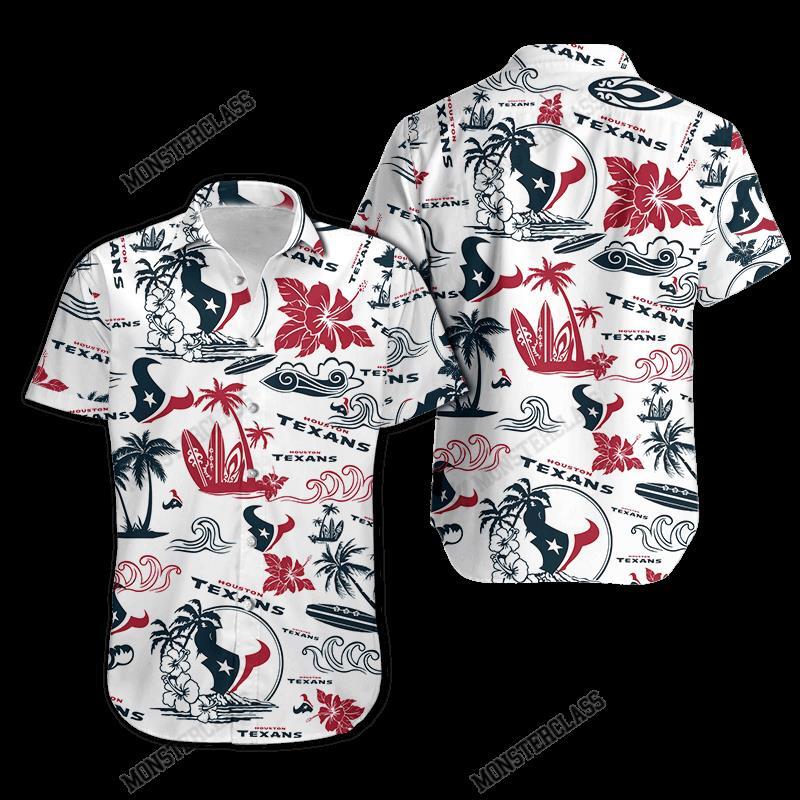NFL Houston Texans Island Hawaiian Shirt Short