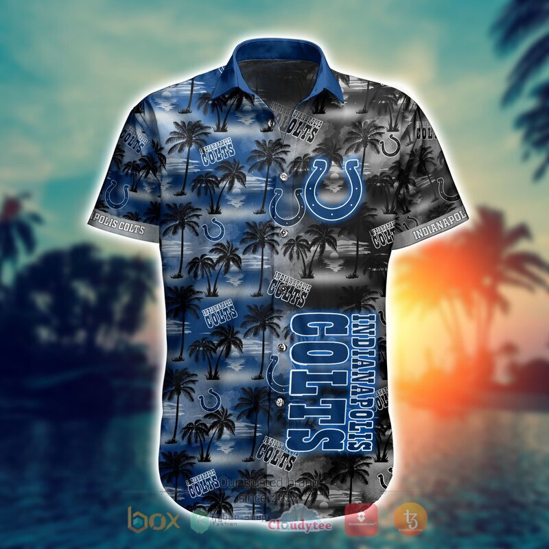 NFL Indianapolis Colts Coconut Hawaiian shirt Short 1