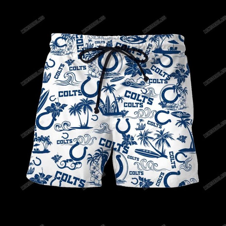 NFL Indianapolis Colts Island Hawaiian Shirt Short 1