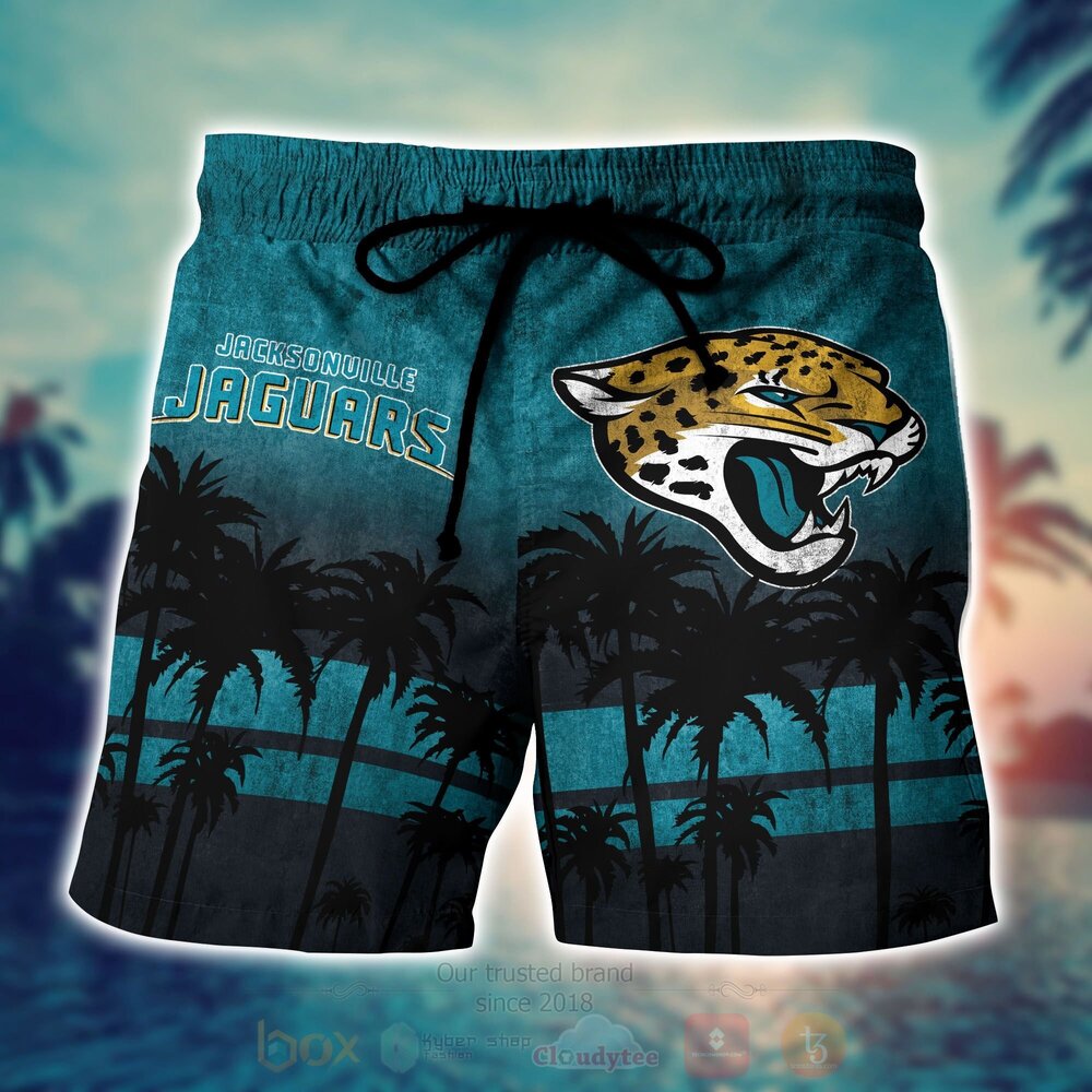 NFL Jacksonville Jaguars Hawaiian Shirt Short 1 2 3 4
