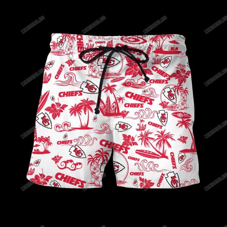 NFL Kansas City Chiefs Island Hawaiian Shirt Short 1