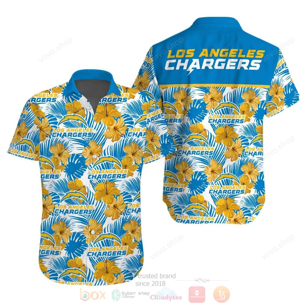NFL Los Angeles Chargers Hawaiian Shirt Short 1