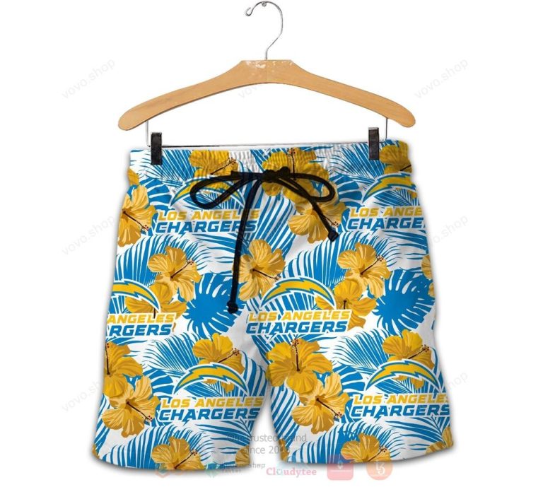 NFL Los Angeles Chargers Hawaiian Shirt Short 1 2