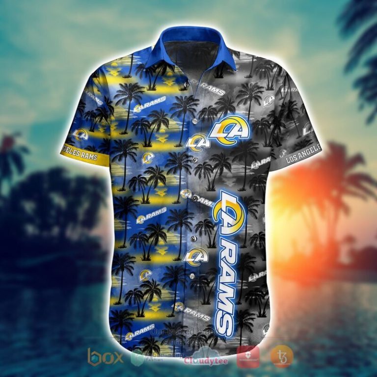 NFL Los Angeles Rams Coconut Hawaiian shirt Short 1