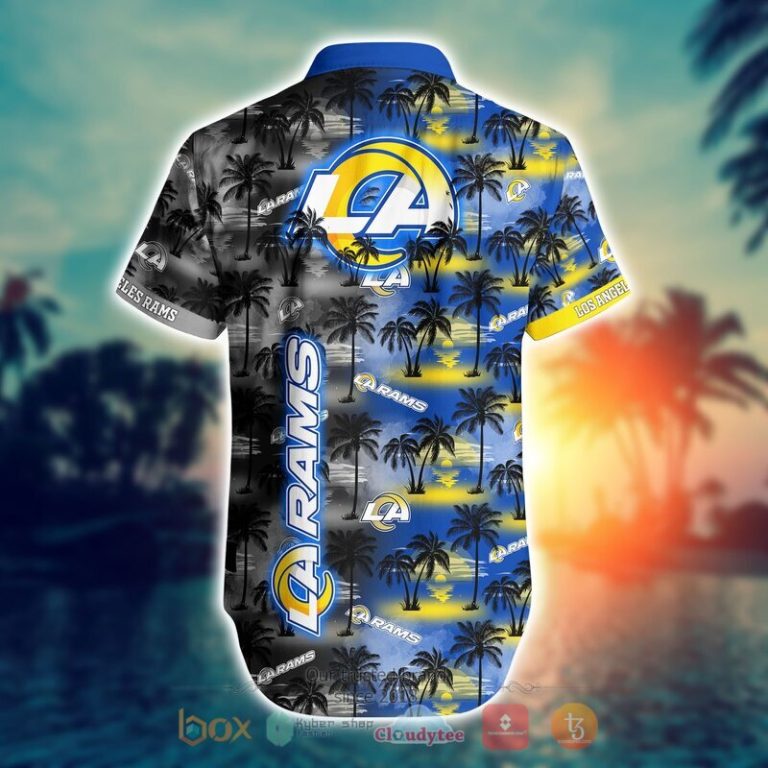 NFL Los Angeles Rams Coconut Hawaiian shirt Short 1 2