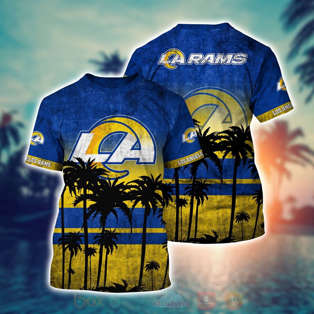 NFL Los Angeles Rams Hawaiian Shirt Short 1