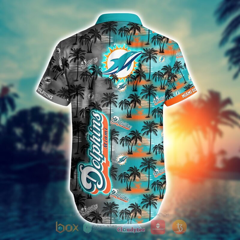 NFL Miami Dolphins Coconut Hawaiian shirt Short 1 2