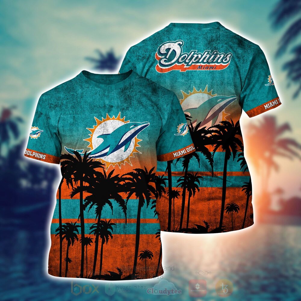 NFL Miami Dolphins Hawaiian Shirt Short 1