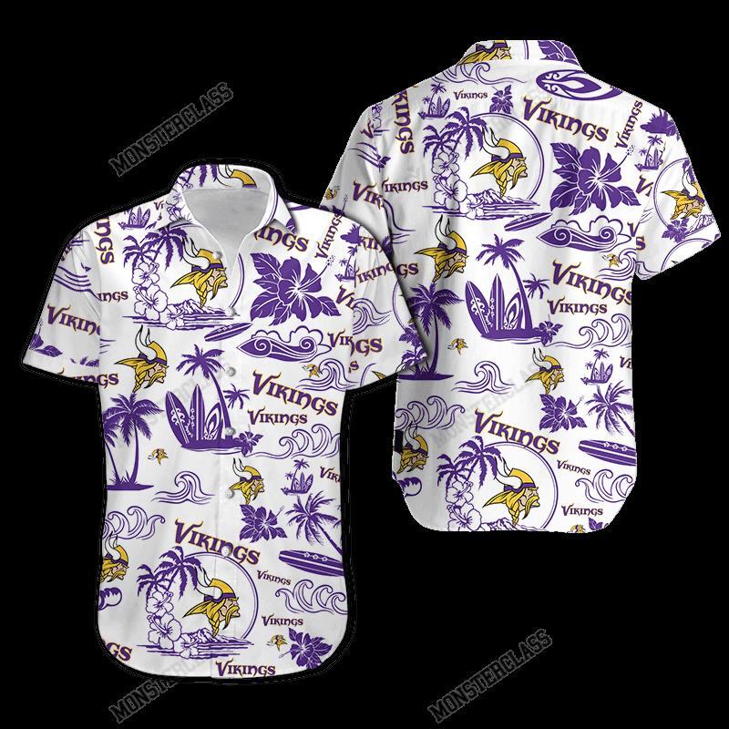 NFL Minnesota Vikings Island Hawaiian Shirt Short