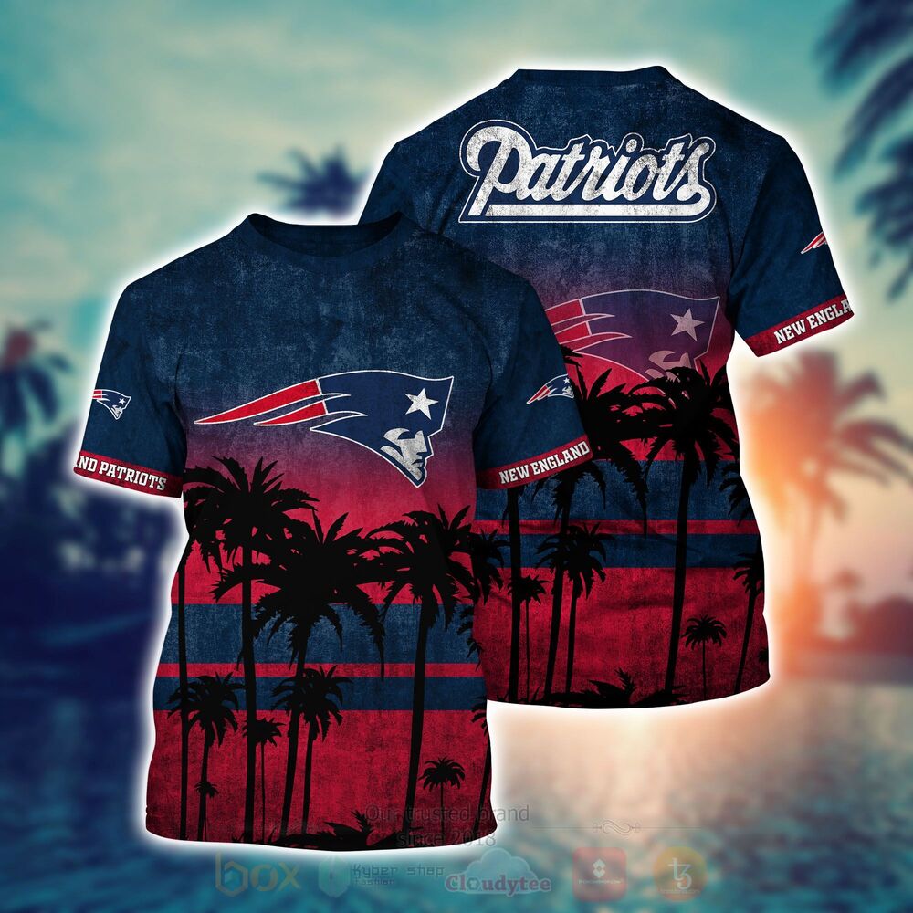 NFL New England Patriots Hawaiian Shirt Short 1
