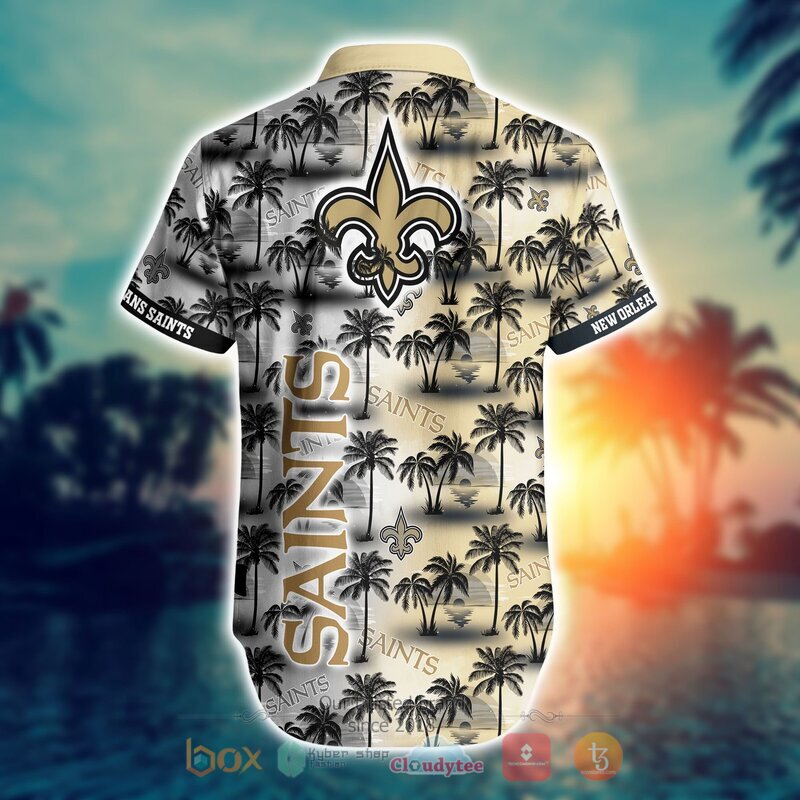 NFL New Orleans Saints Coconut Hawaiian shirt Short 1 2