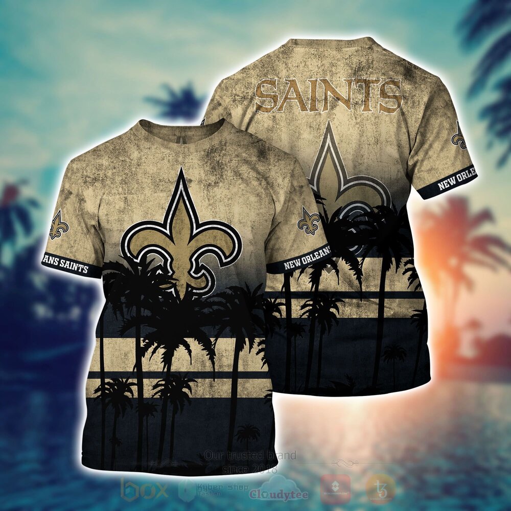 NFL New Orleans Saints Hawaiian Shirt Short 1