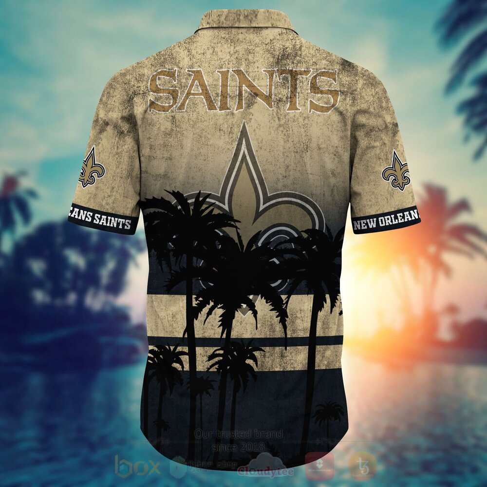 NFL New Orleans Saints Hawaiian Shirt Short 1 2 3