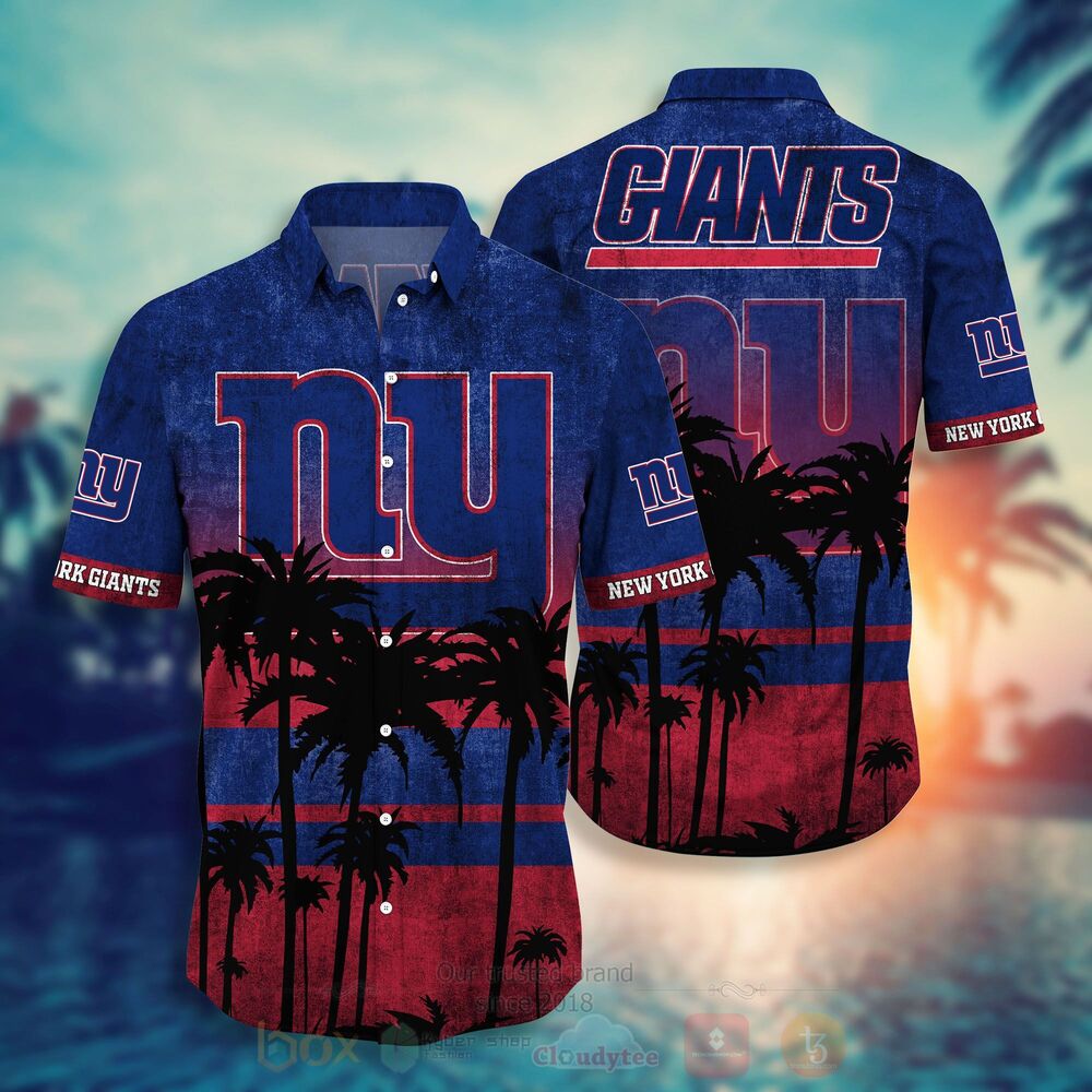 NFL New York Giants Hawaiian Shirt Short