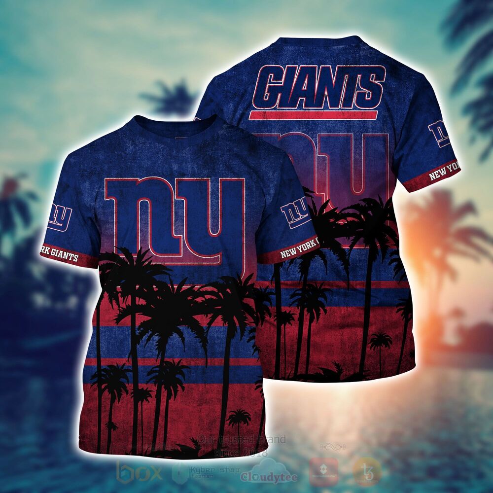 NFL New York Giants Hawaiian Shirt Short 1