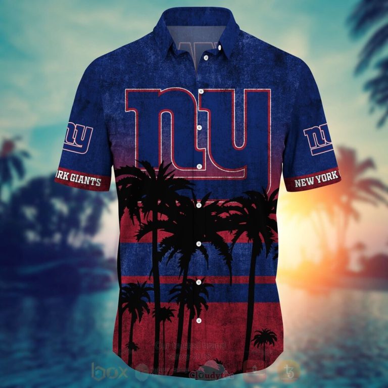 NFL New York Giants Hawaiian Shirt Short 1 2