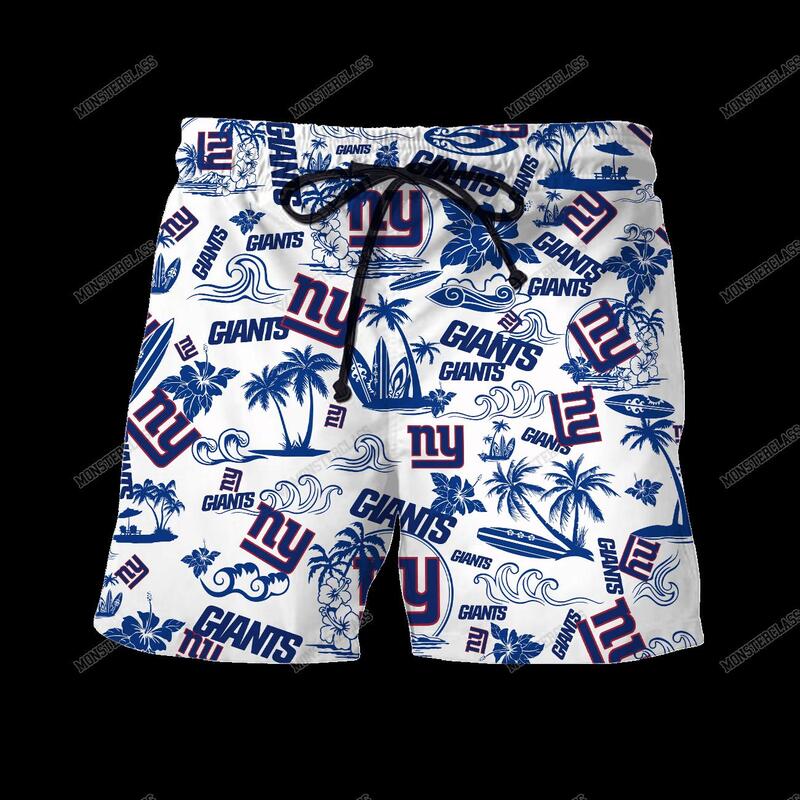 NFL New York Giants Island Hawaiian Shirt Short 1