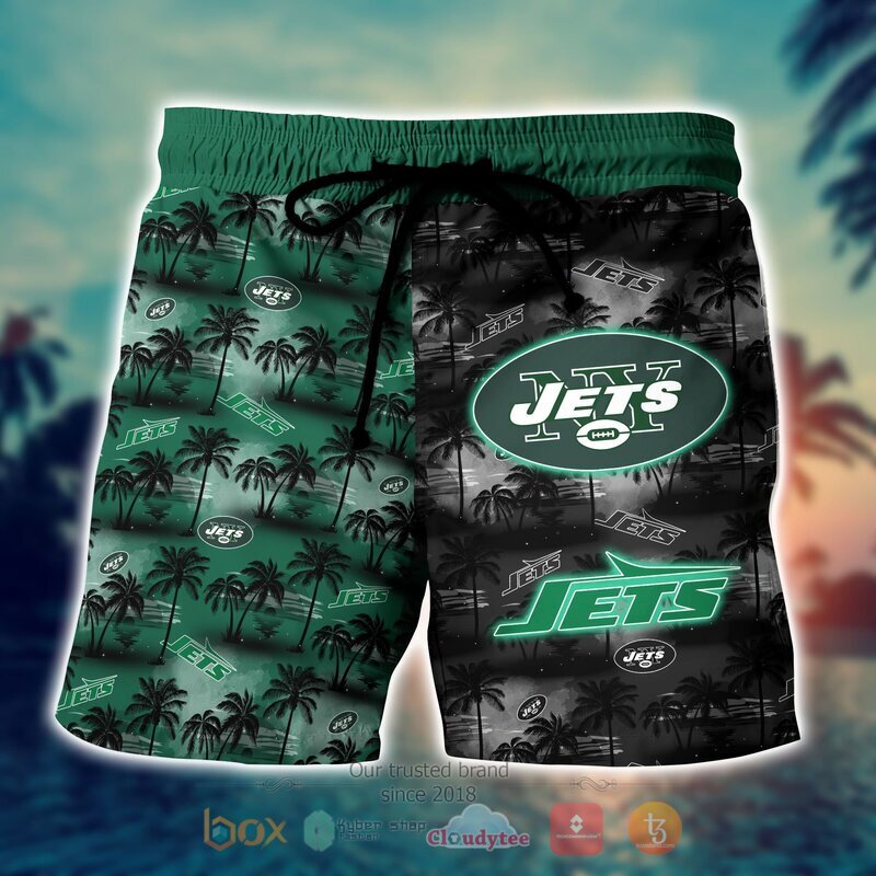 NFL New York Jets Coconut Hawaiian shirt Short 1 2 3