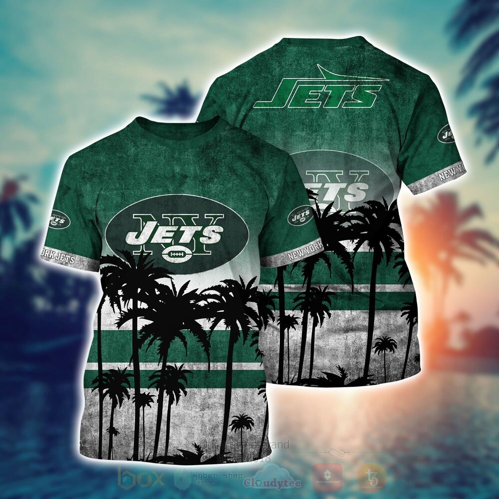 NFL New York Jets Hawaiian Shirt Short 1