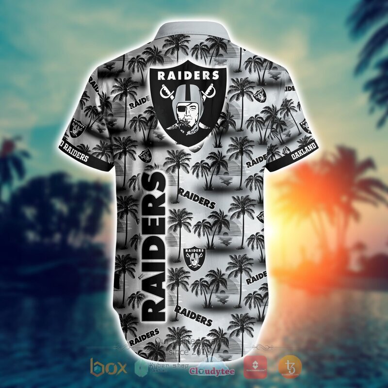 NFL Oakland Raiders Coconut Hawaiian shirt Short 1 1