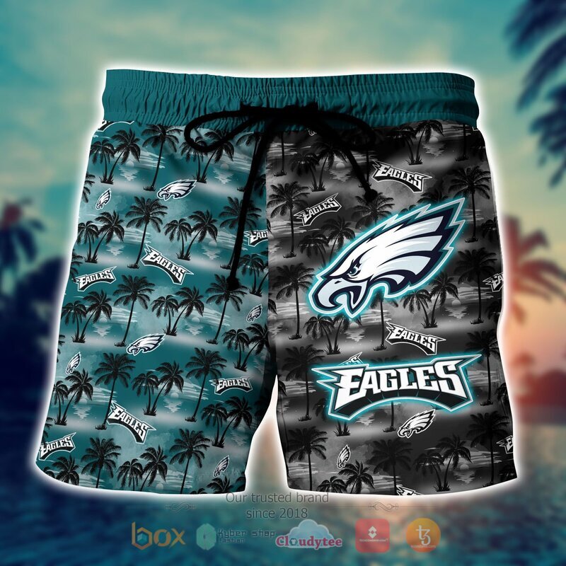 NFL Philadelphia Eagles Coconut Hawaiian shirt Short 1 2 3