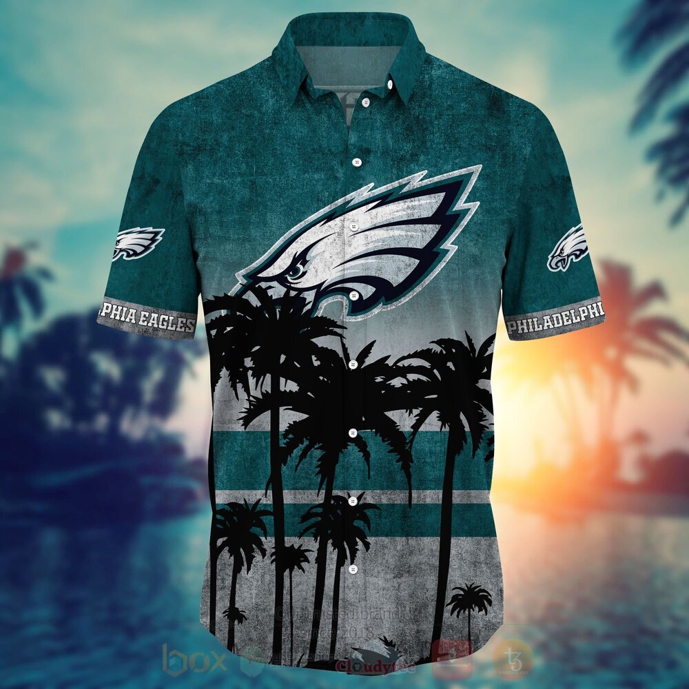NFL Philadelphia Eagles Hawaiian Shirt Short 1 2