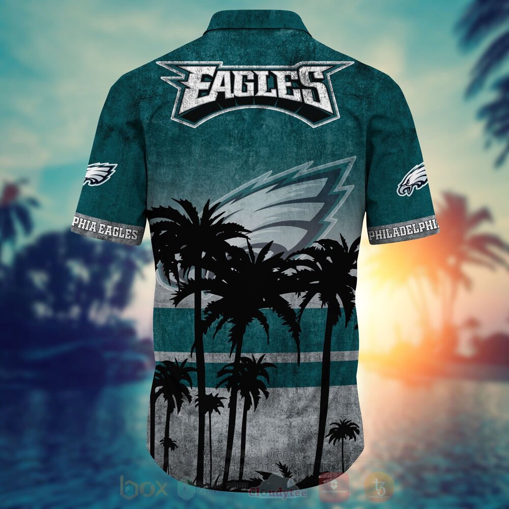 NFL Philadelphia Eagles Hawaiian Shirt Short 1 2 3