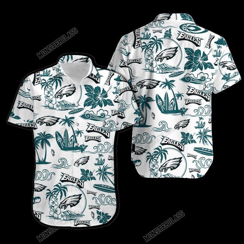 NFL Philadelphia Eagles Island Hawaiian Shirt Short