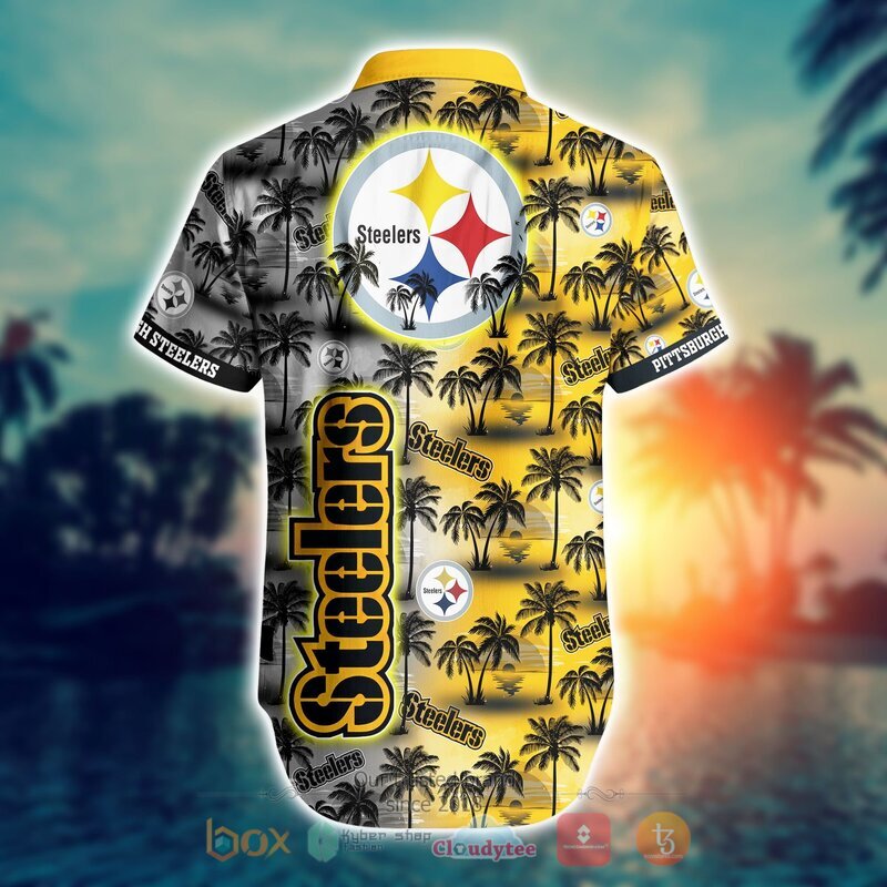NFL Pittsburgh Steelers Coconut Hawaiian shirt Short 1 2