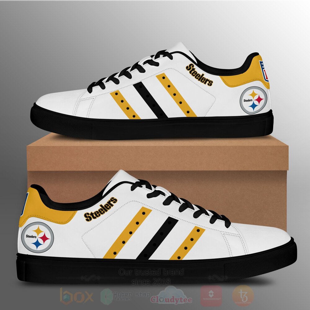 NFL Pittsburgh Steelers White Skate Shoes 1