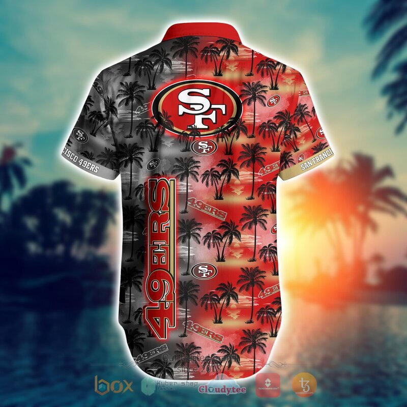 NFL San Francisco 49Ers Coconut Hawaiian shirt Short 1 2