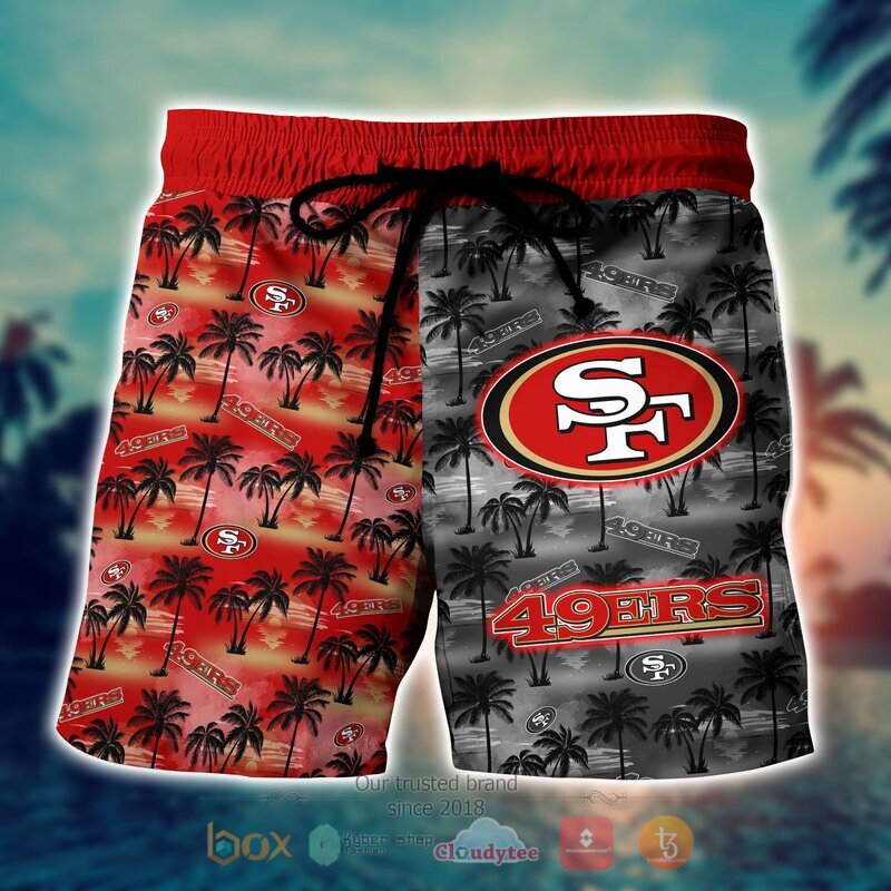 NFL San Francisco 49Ers Coconut Hawaiian shirt Short 1 2 3