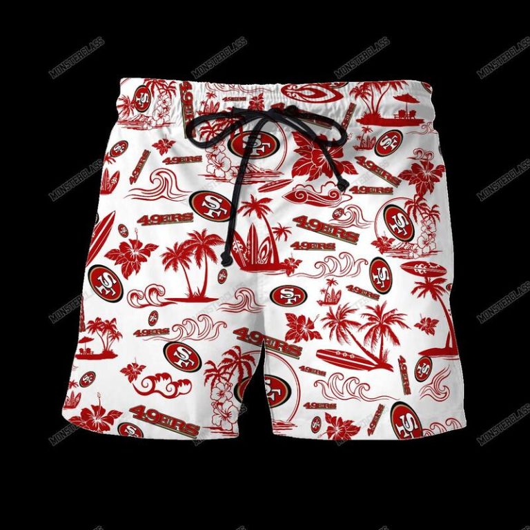 NFL San Francisco 49Ers Island Hawaiian Shirt Short 1