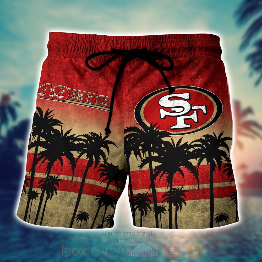 NFL San Francisco 49ers Hawaiian Shirt Short 1 2 3 4