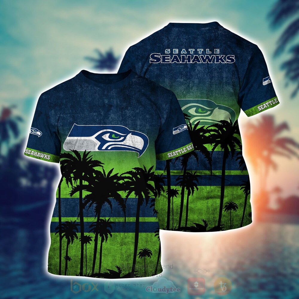 NFL Seattle Seahawks Hawaiian Shirt Short 1