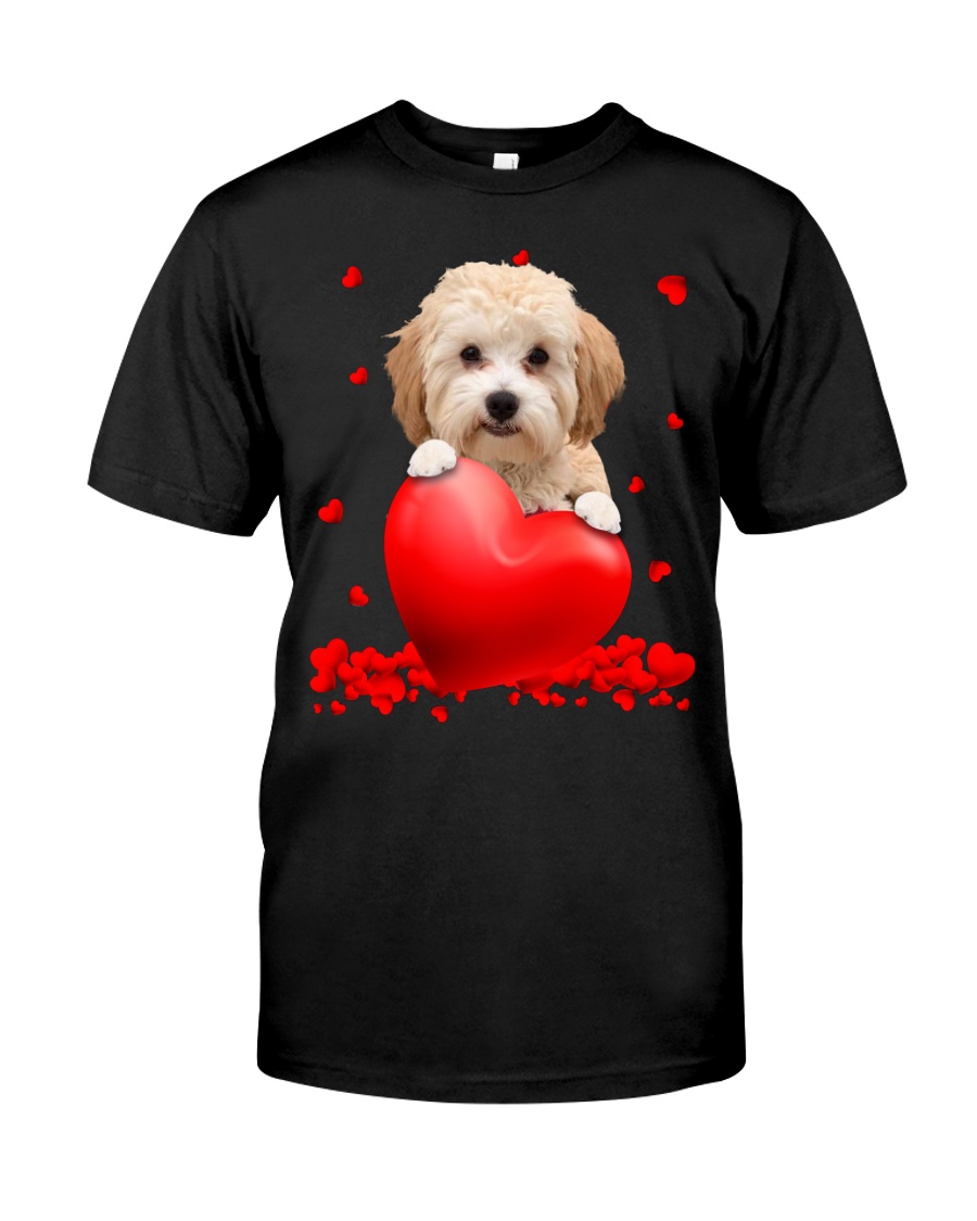 NQnFwqDV Morkie Poo Valentine Hearts shirt hoodie 2