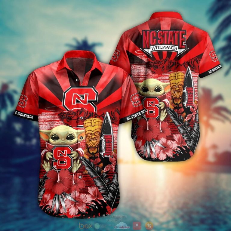 Nc State Wolfpack NCAA Baby Yoda Hawaiian Shirt Shorts