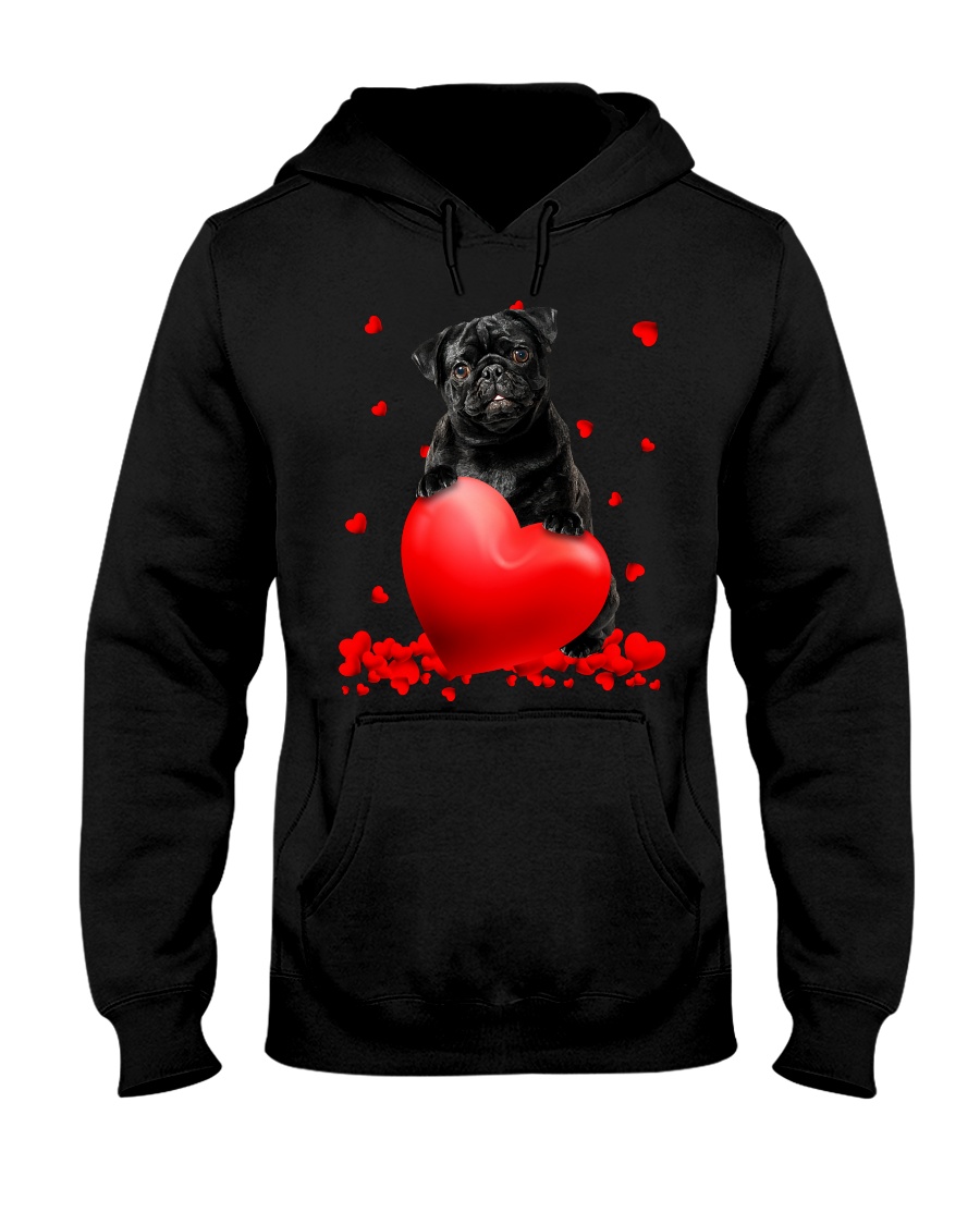 OJGu9di5 Black Pug Valentine Hearts shirt hoodie 4
