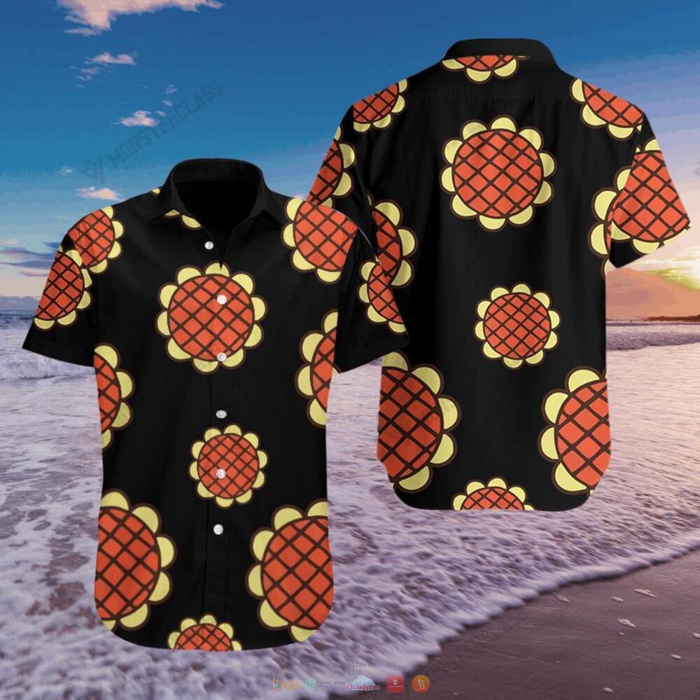 One Piece Luffy Sunflower Hawaiian Shirt Shorts