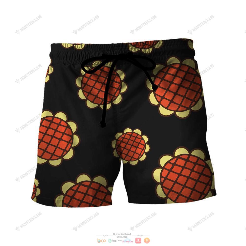 One Piece Luffy Sunflower Hawaiian Shirt Shorts 1