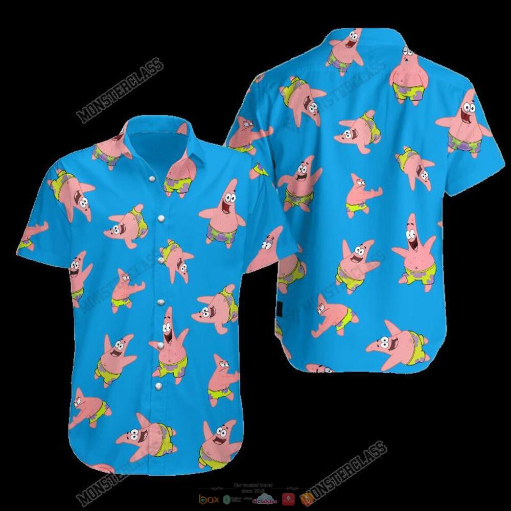 Patrick Star Blue Hawaiian Shirt Shorts