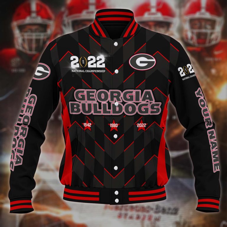 Personalized Georgia Bulldogs National Championship 2022 custom baseball jacket 2