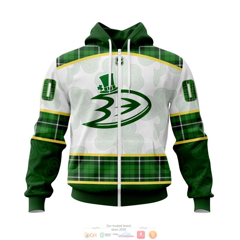 Personalized Anaheim Ducks NHL St Patrick Days 3d shirt hoodie 1