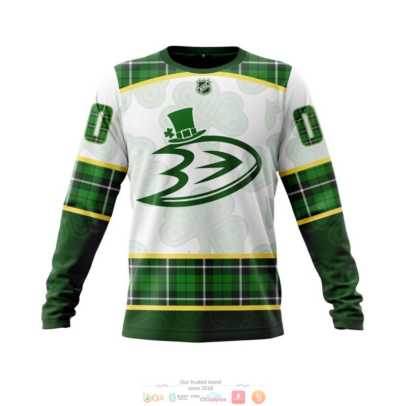 Personalized Anaheim Ducks NHL St Patrick Days 3d shirt hoodie 1 2 3
