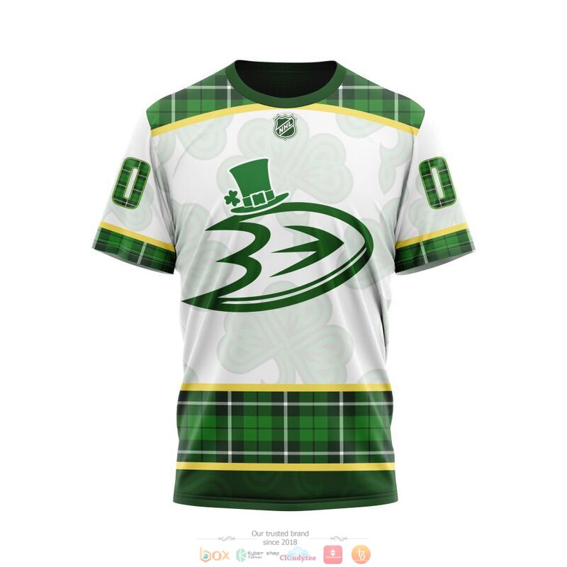 Personalized Anaheim Ducks NHL St Patrick Days 3d shirt hoodie 1 2 3 4 5